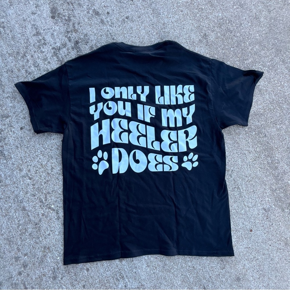 Gildan Black 'Heeler' Dog Lover T-Shirt